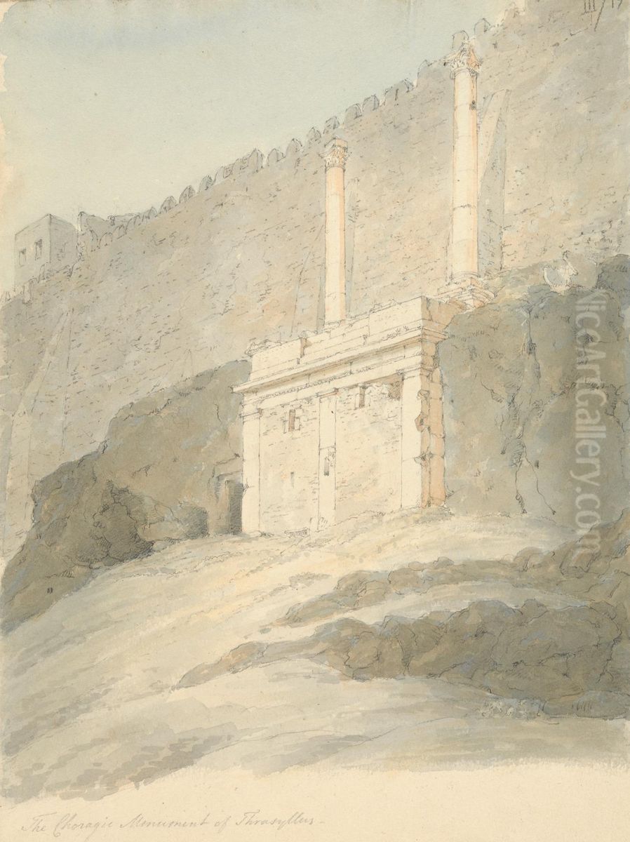 The Choragic Monument of Thrasyllus Oil Painting by Robert Smirke