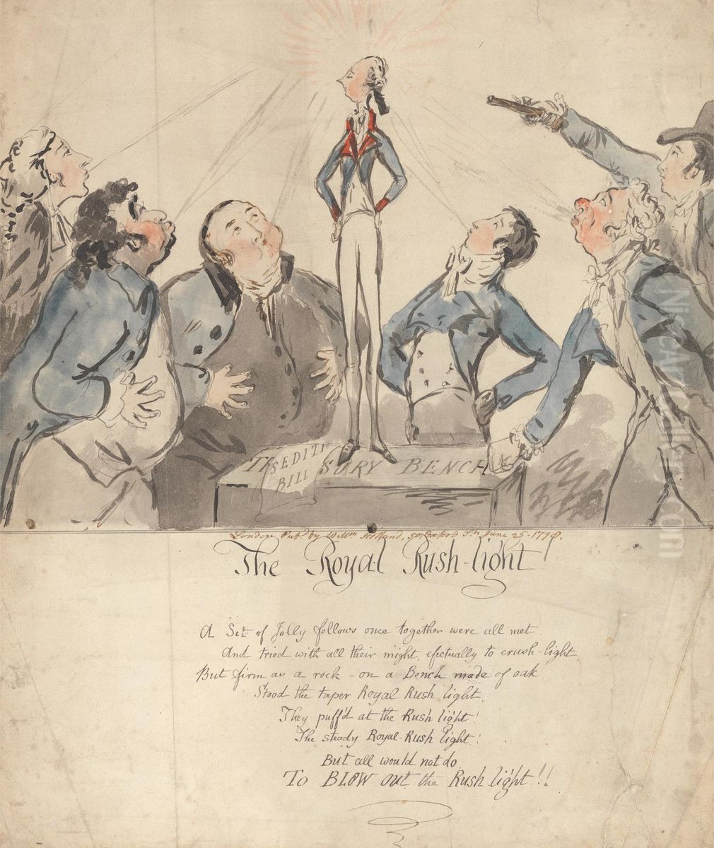 The Royal Rush Light Oil Painting by George Murgatroyd Woodward