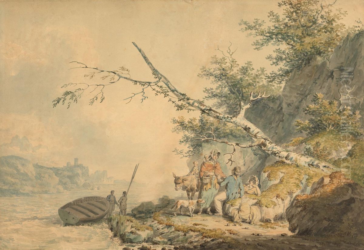 The Sailor's Departure Oil Painting by Nicholas Pocock