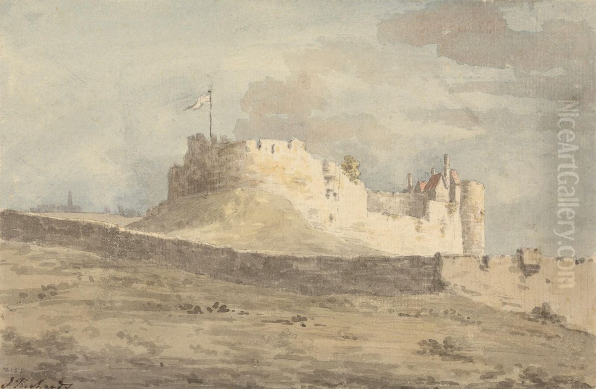 Chester Castle Oil Painting by John Inigo Richards