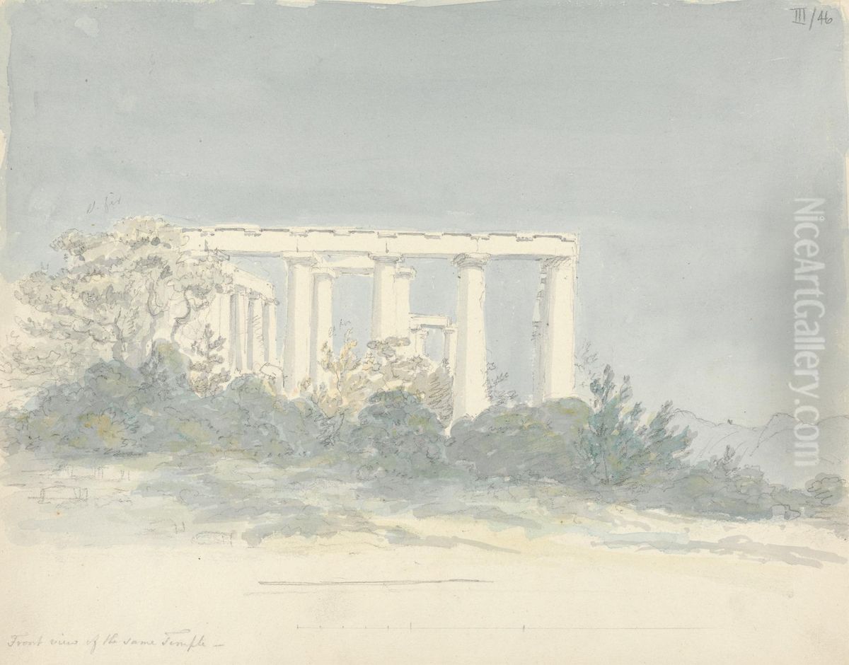 Temple of Aphaea Oil Painting by Robert Smirke