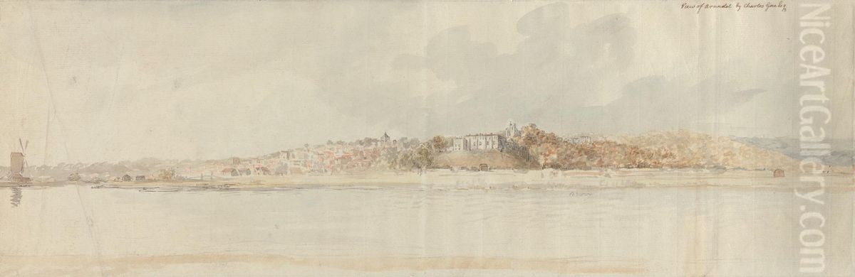 View of Arundel Oil Painting by Charles Gore