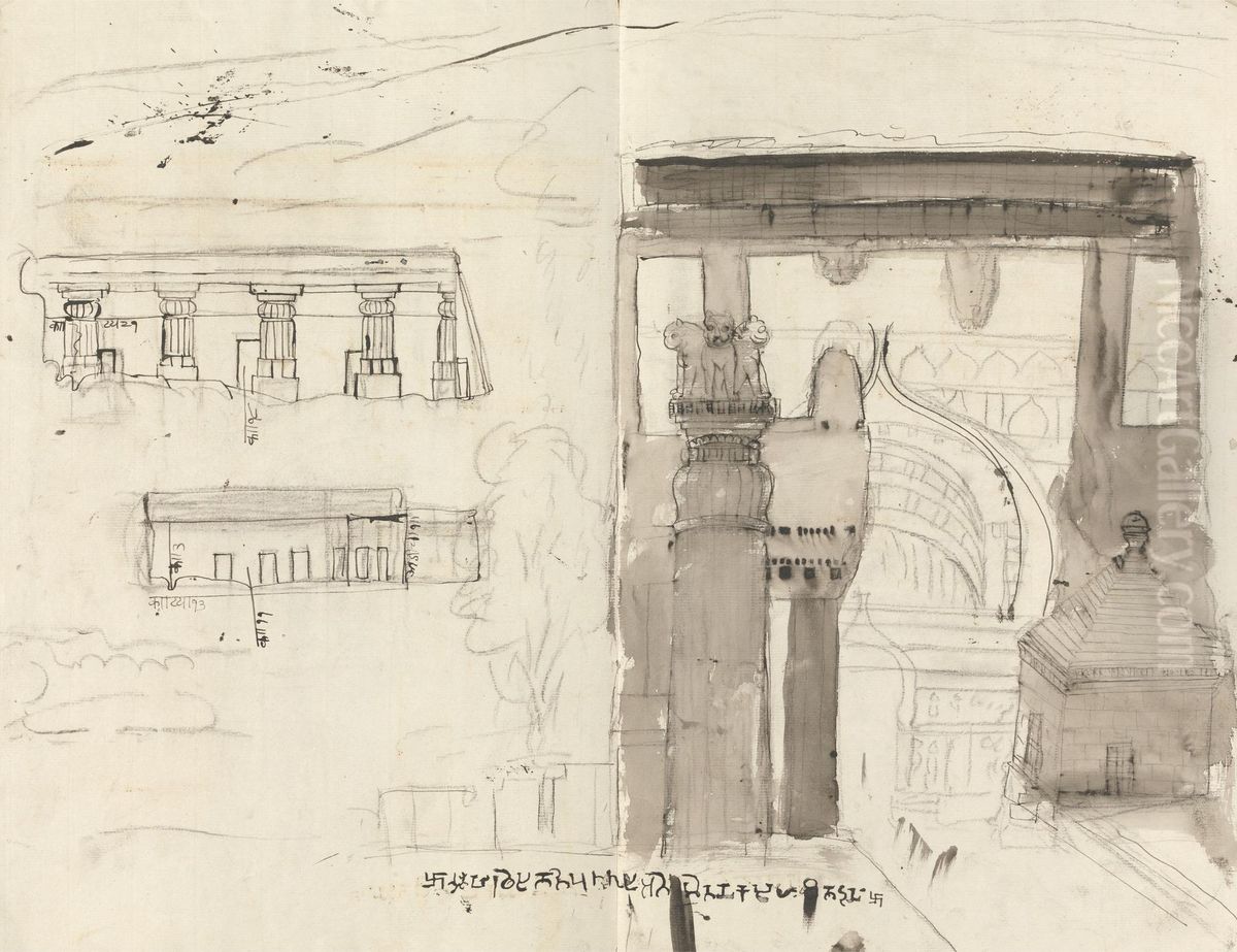 Ekvera Oil Painting by Gangaram Chintaman Tambat