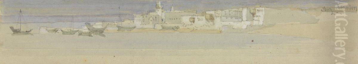 Suez Oil Painting by David Roberts