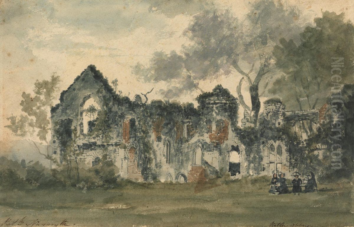 Netley Abbey Oil Painting by Patrick Nasmyth