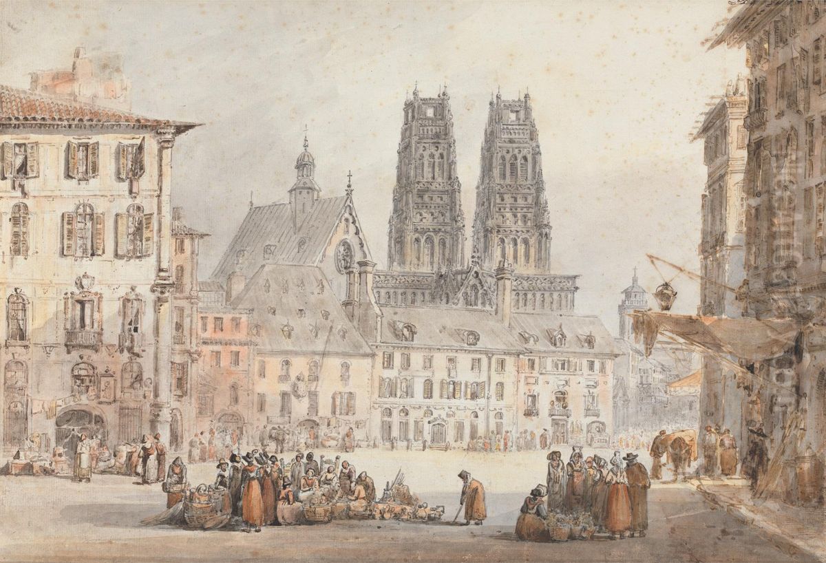 Rouen Oil Painting by Amelia Long