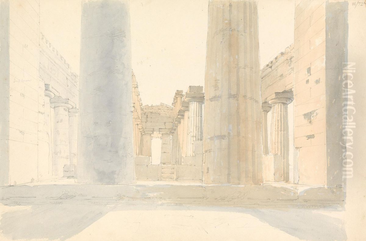Second Temple of Hera Oil Painting by Robert Smirke