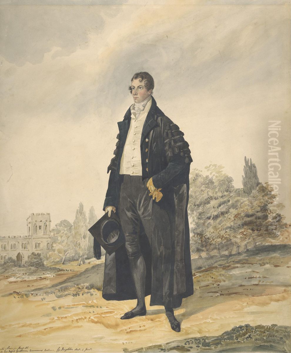 Sir Alexander Hood, Bart. Oil Painting by Robert Dighton