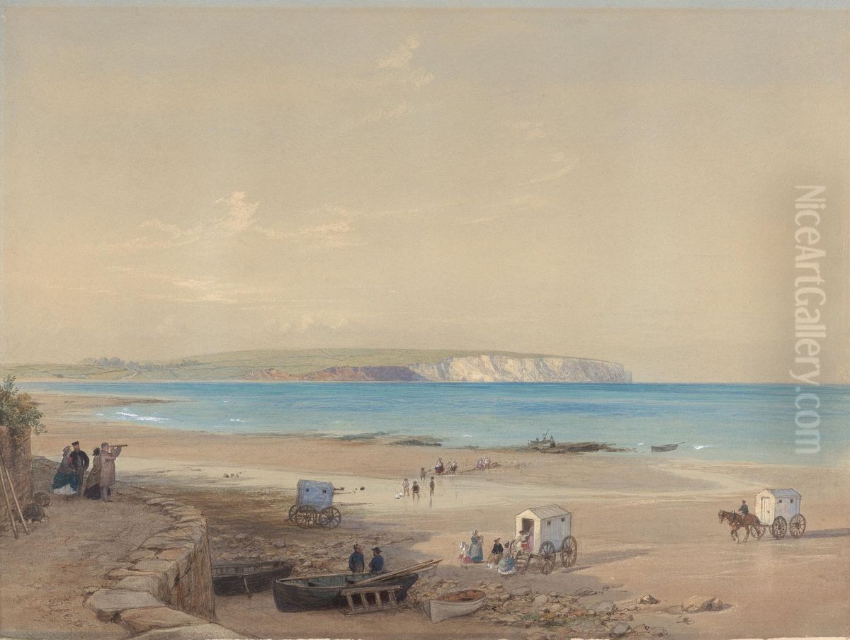 Culver Cliff, Isle of Wight Oil Painting by William Dyce