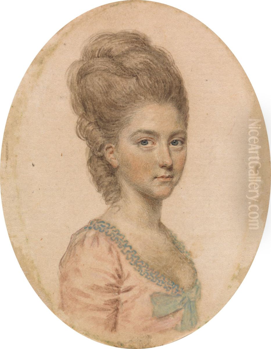 Lady George Sutton Oil Painting by John Smart