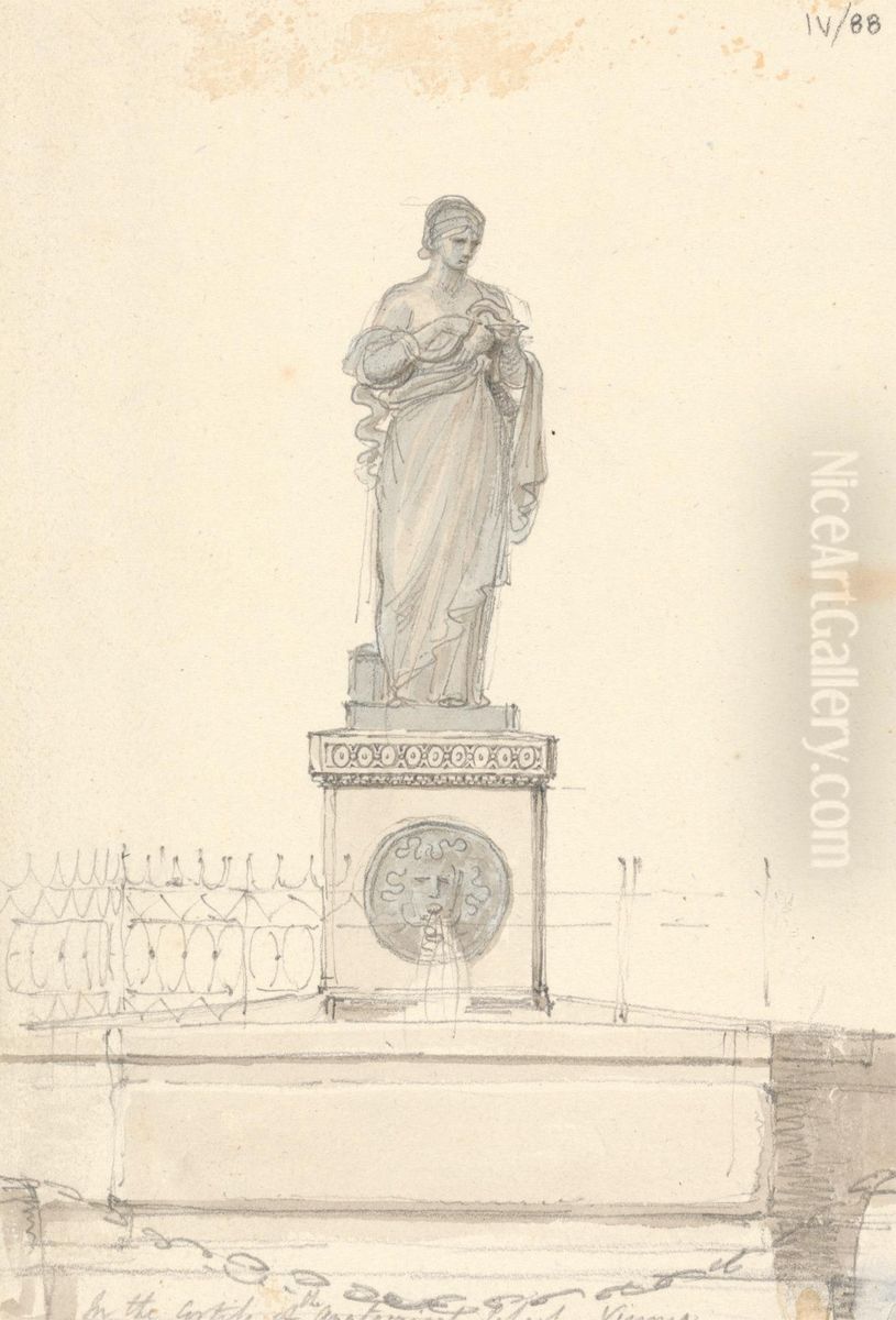 In the Cortile of the Anatomical School, Vienna Oil Painting by Robert Smirke