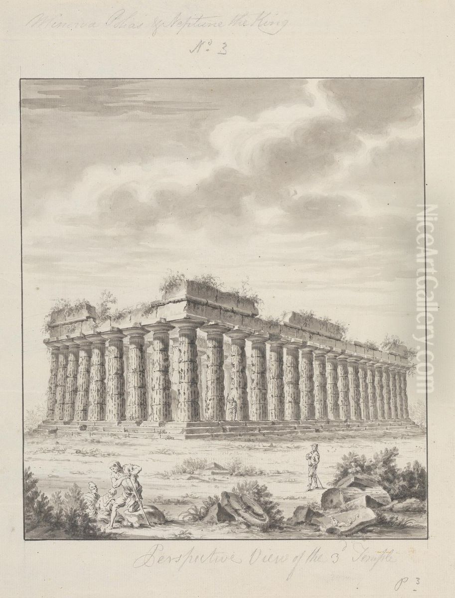 No. 3 Minerva Polias and Neptune the King Oil Painting by James Bruce