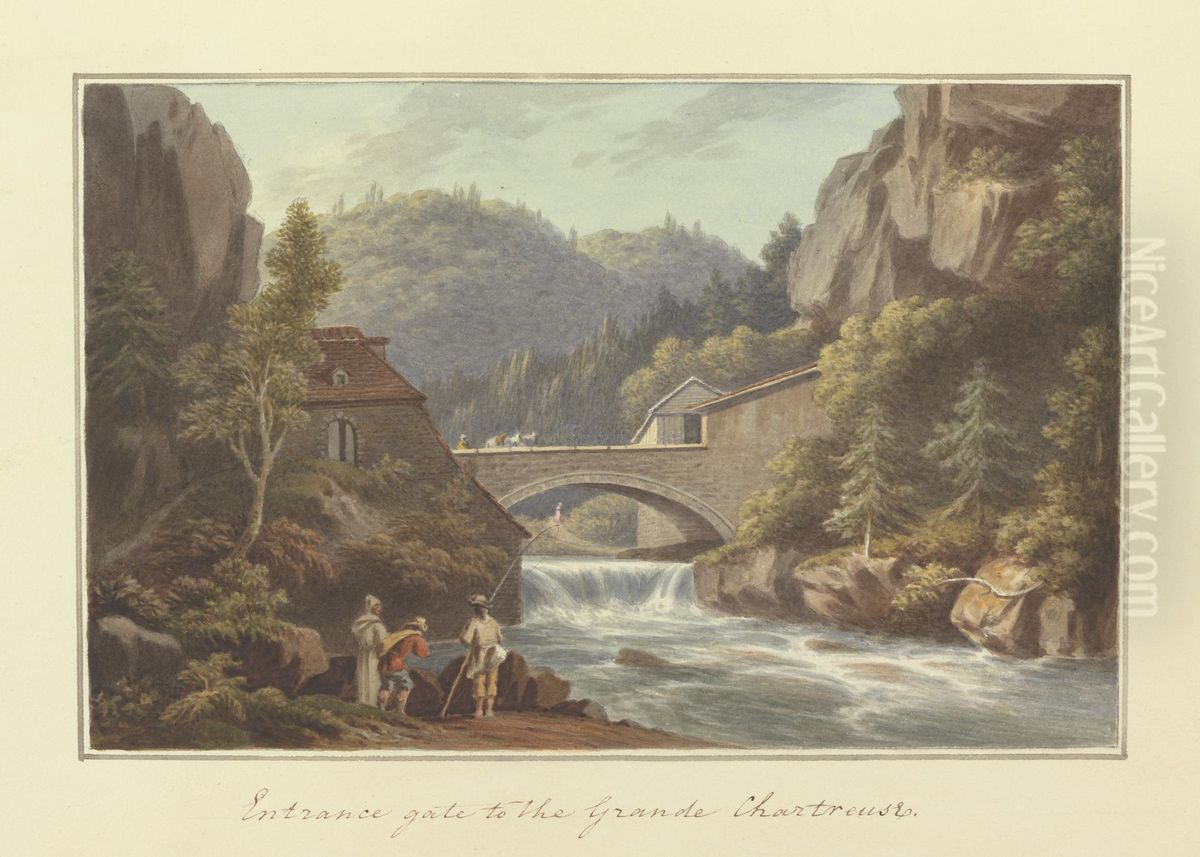 [One from] Views in Saxony, France, Spain, Reba, Italy, Sicily... Oil Painting by Sir Richard Hoare, 2nd Baronet