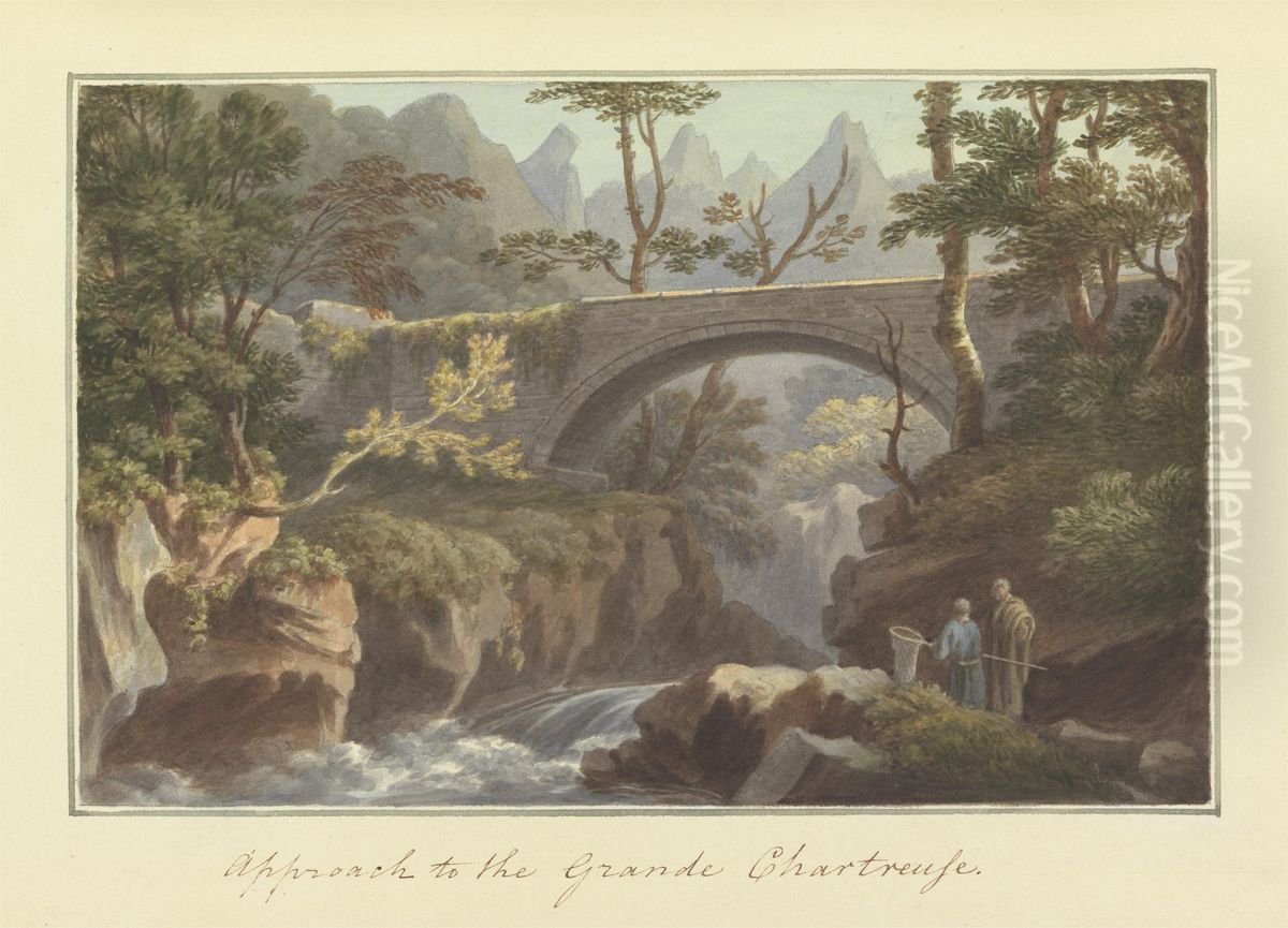 [One from] Views in Saxony, France, Spain, Reba, Italy, Sicily... Oil Painting by Sir Richard Hoare, 2nd Baronet