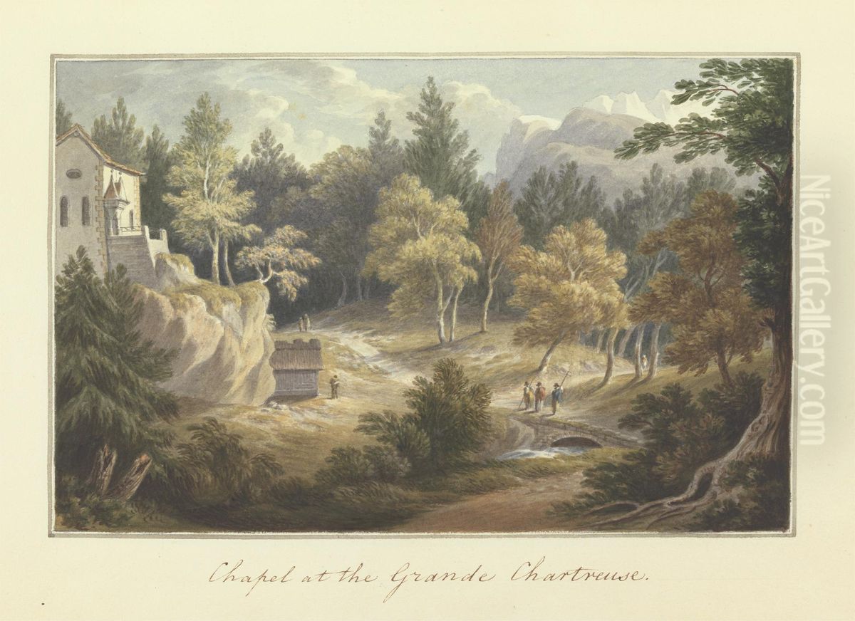 [One from] Views in Saxony, France, Spain, Reba, Italy, Sicily... Oil Painting by Sir Richard Hoare, 2nd Baronet