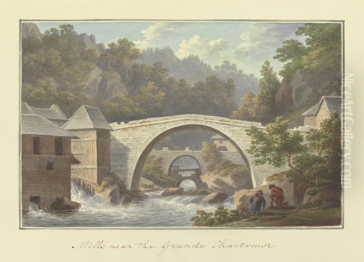 [One from] Views in Saxony, France, Spain, Reba, Italy, Sicily... Oil Painting by Sir Richard Hoare, 2nd Baronet