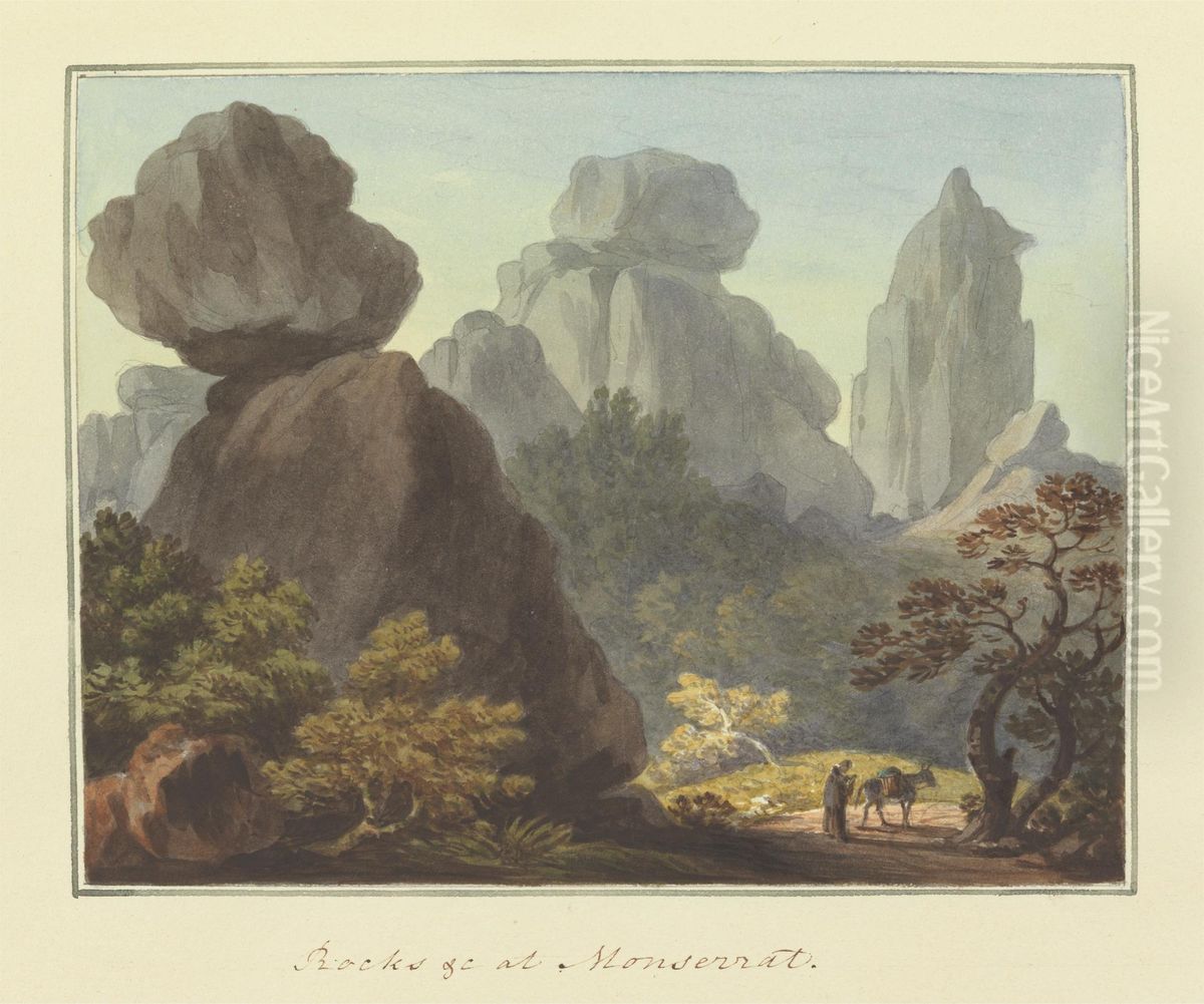 [One from] Views in Saxony, France, Spain, Reba, Italy, Sicily... Oil Painting by Sir Richard Hoare, 2nd Baronet