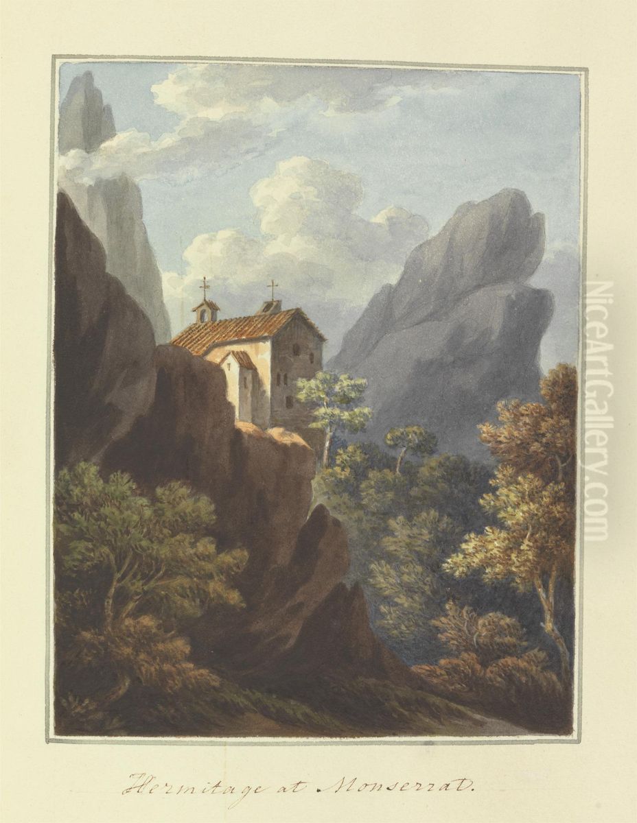 [One from] Views in Saxony, France, Spain, Reba, Italy, Sicily... Oil Painting by Sir Richard Hoare, 2nd Baronet
