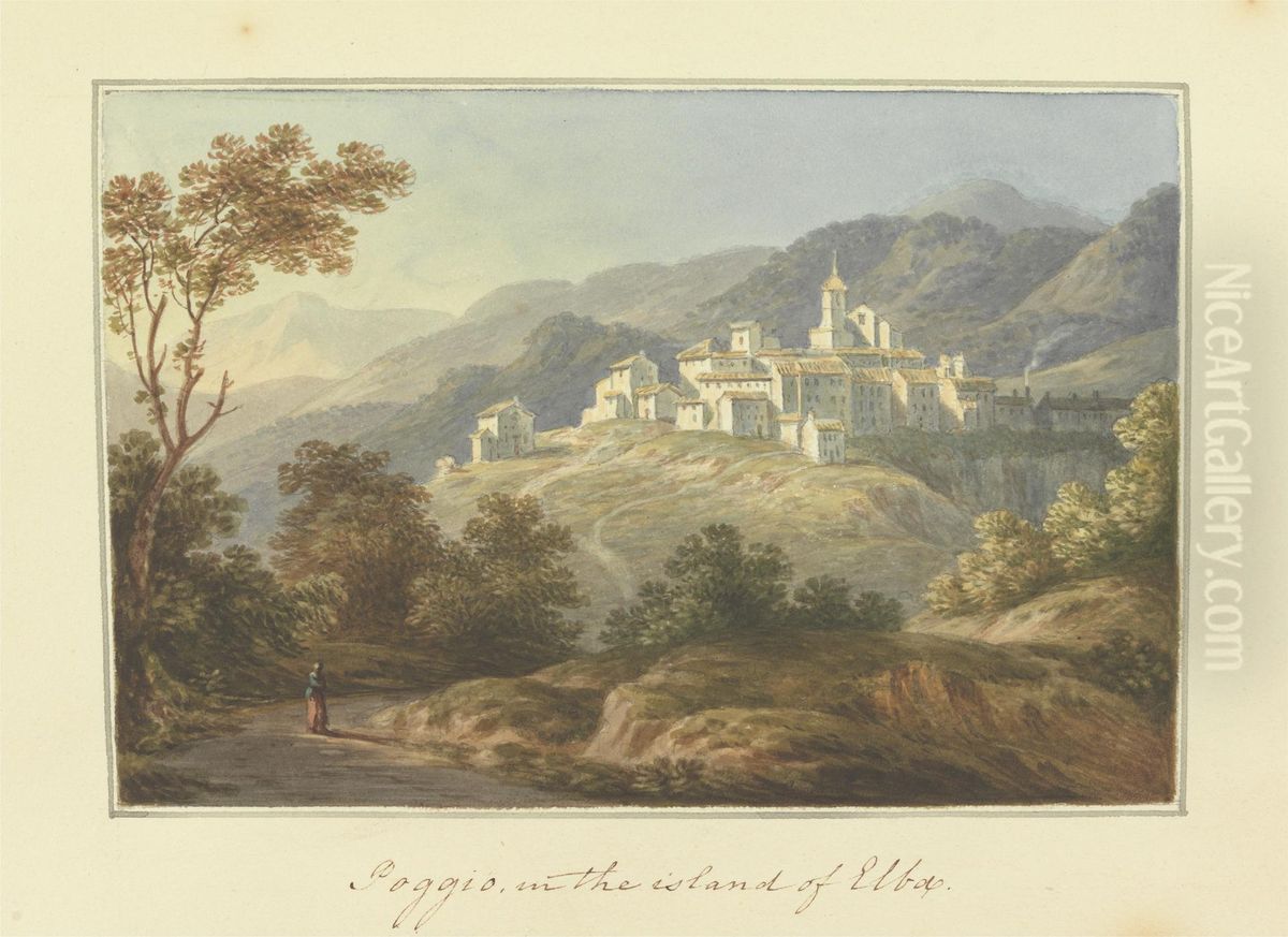 [One from] Views in Saxony, France, Spain, Reba, Italy, Sicily... Oil Painting by Sir Richard Hoare, 2nd Baronet