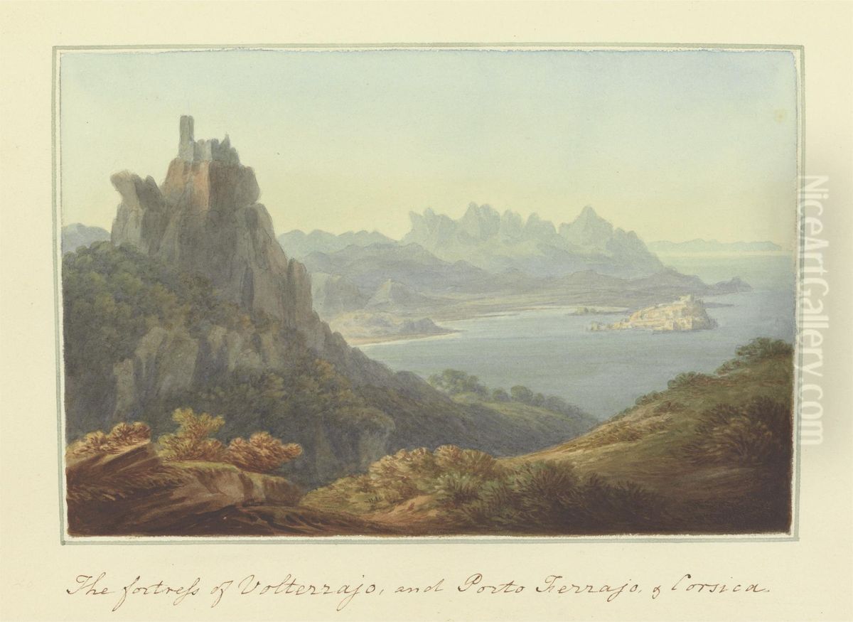 [One from] Views in Saxony, France, Spain, Reba, Italy, Sicily... Oil Painting by Sir Richard Hoare, 2nd Baronet