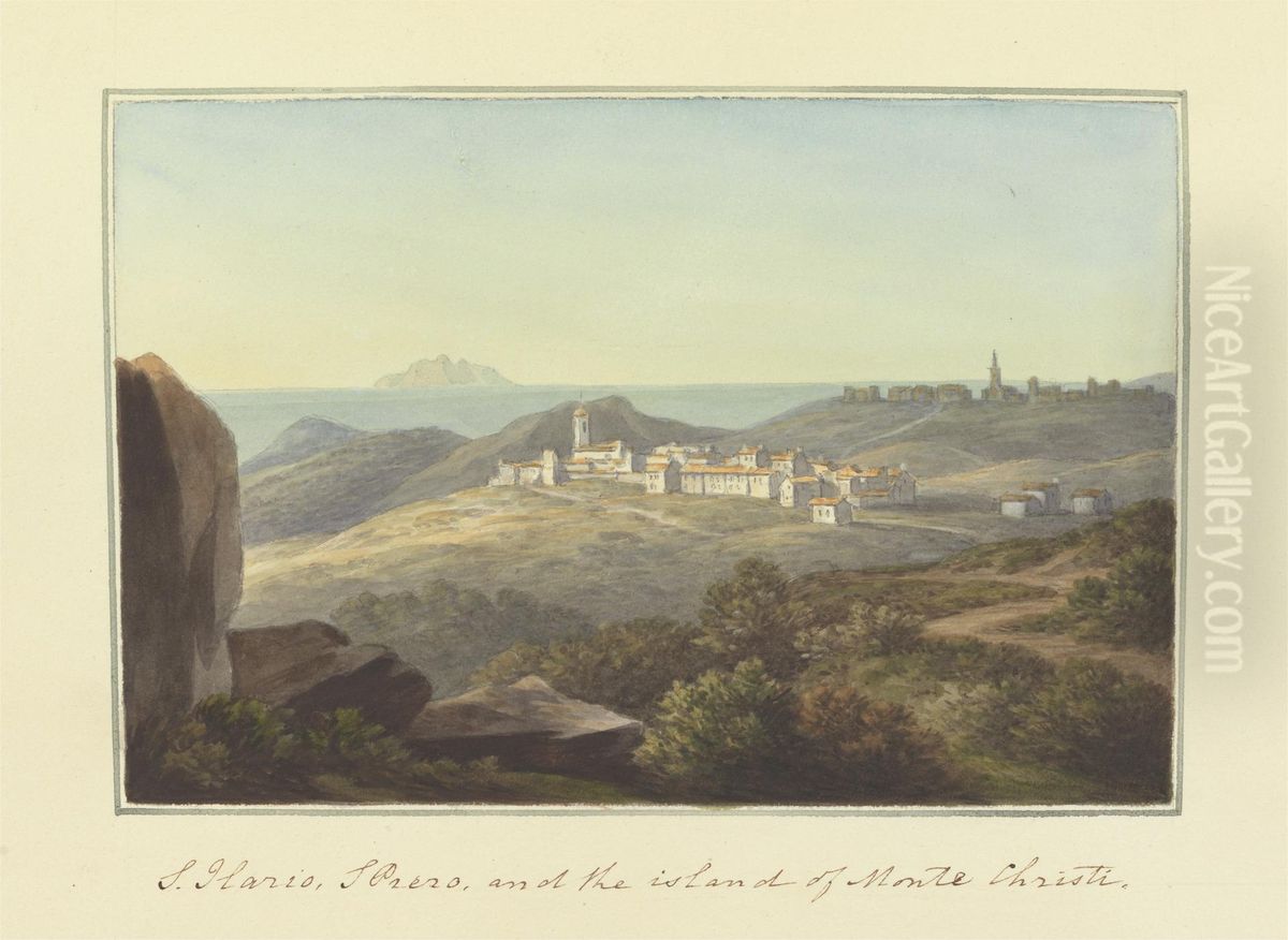 [One from] Views in Saxony, France, Spain, Reba, Italy, Sicily... Oil Painting by Sir Richard Hoare, 2nd Baronet