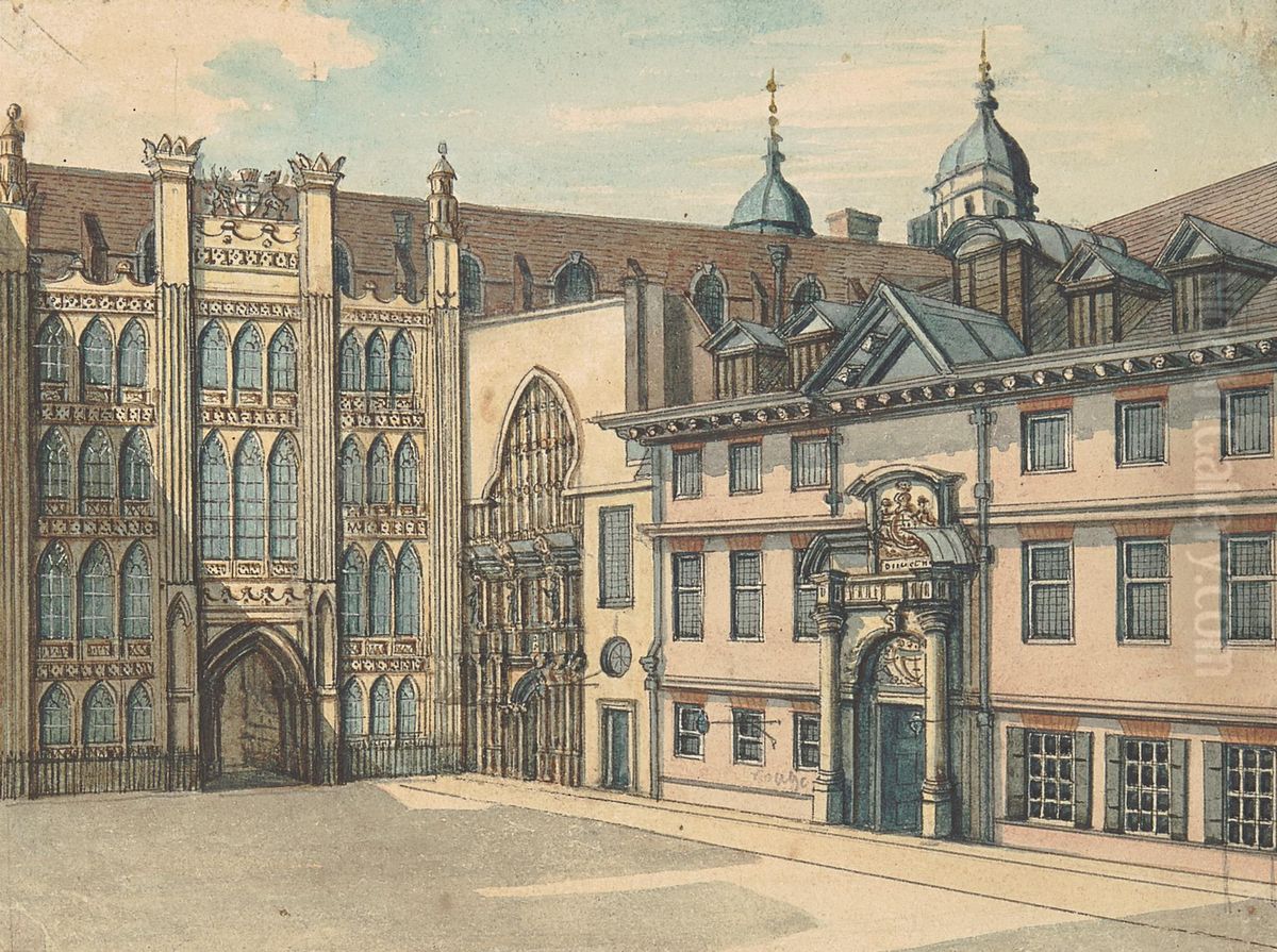 Guildhall Oil Painting by Samuel Ireland