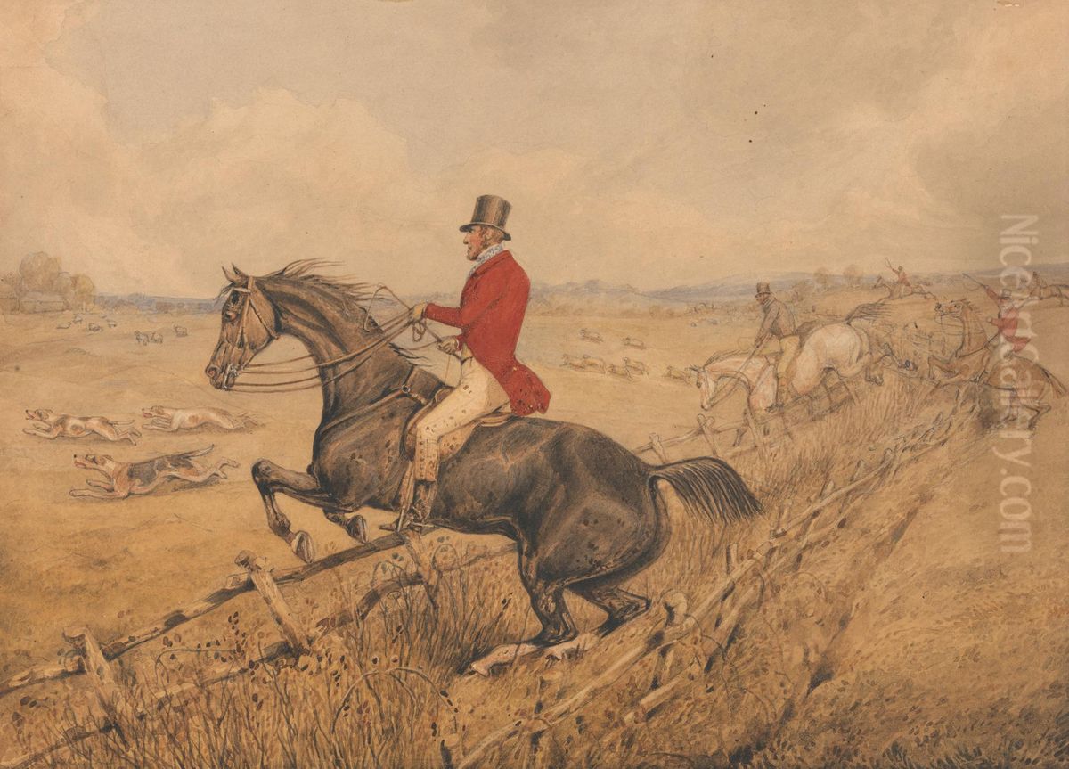 In and Out Clever Oil Painting by Henry Thomas Alken