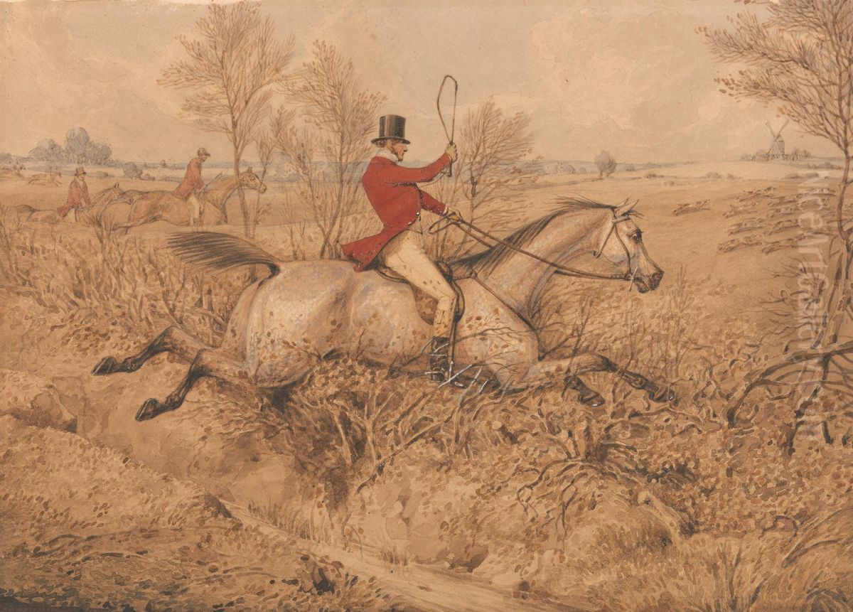 Swishing a Rasper Oil Painting by Henry Thomas Alken