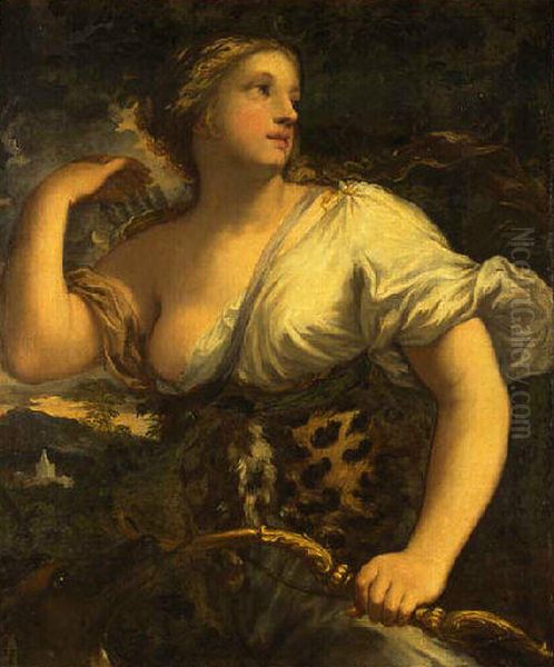 Diana Cazadora Oil Painting by Anton Domenico Gabbiani