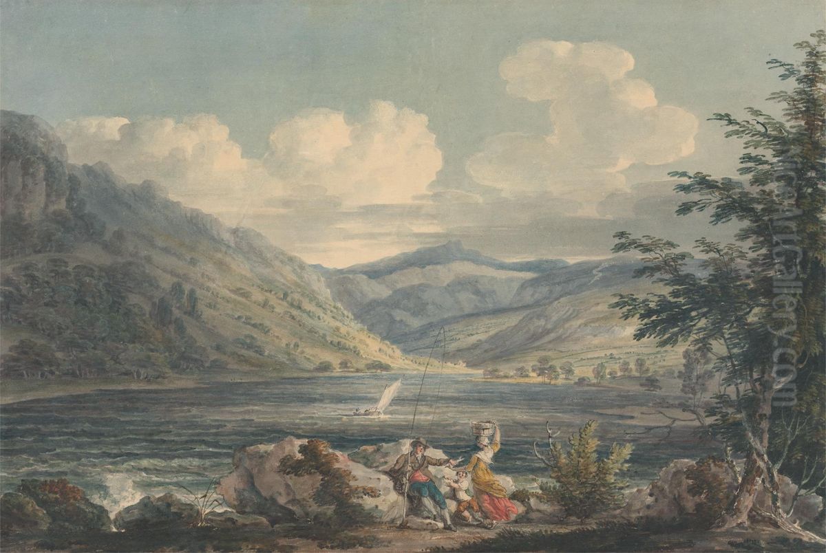 Haweswater, Westmoreland Oil Painting by Edward Dayes