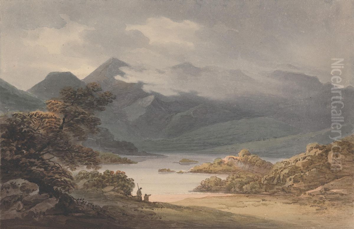 View on the Upper Lake (Ireland) Oil Painting by Isaac Weld