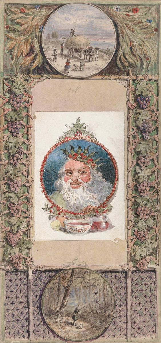 Calendar Design - October Oil Painting by Alfred Henry Forrester