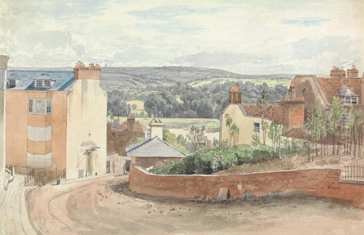 Granby Hill, Bristol Oil Painting by James Johnson