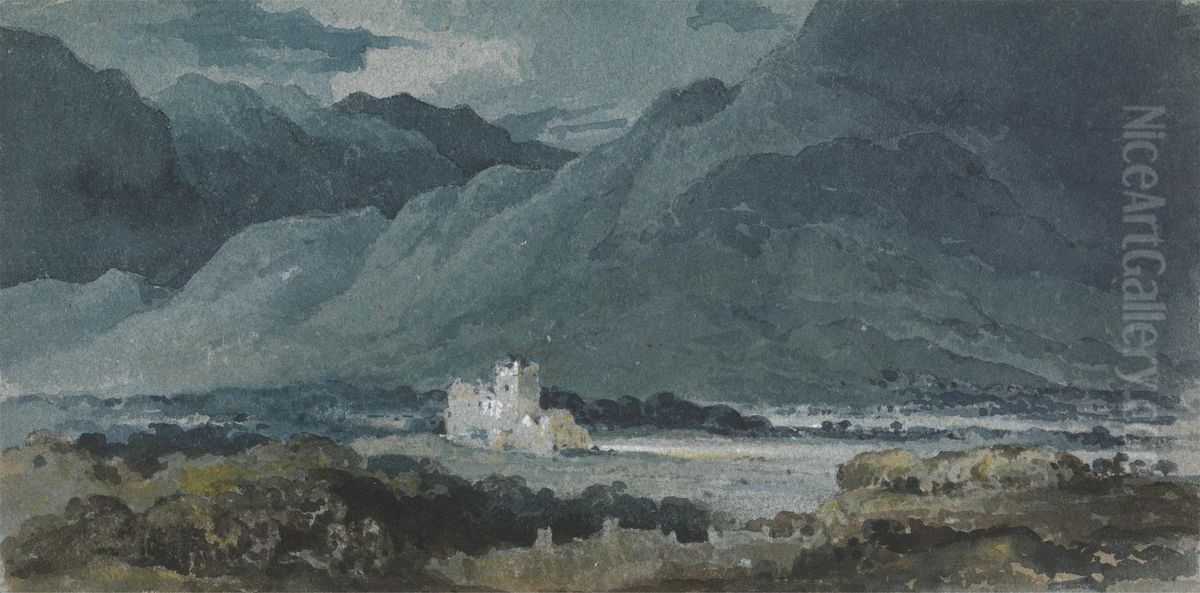 Ross Castle, Killarney, Sept. 4, 1812 Oil Painting by George Jones
