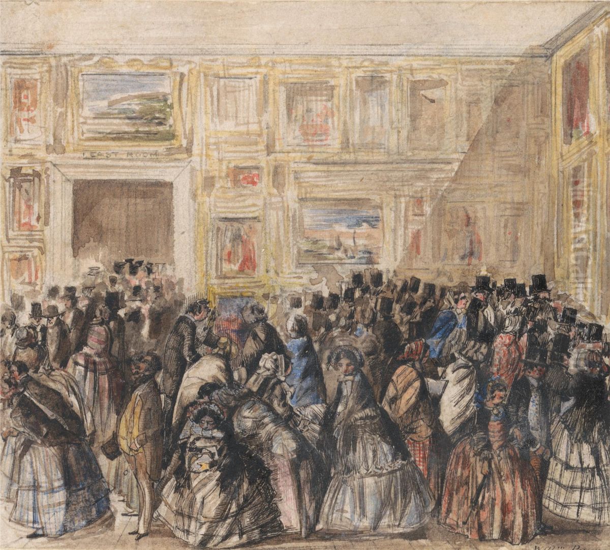 Private View of the Royal Academy Oil Painting by William Payne