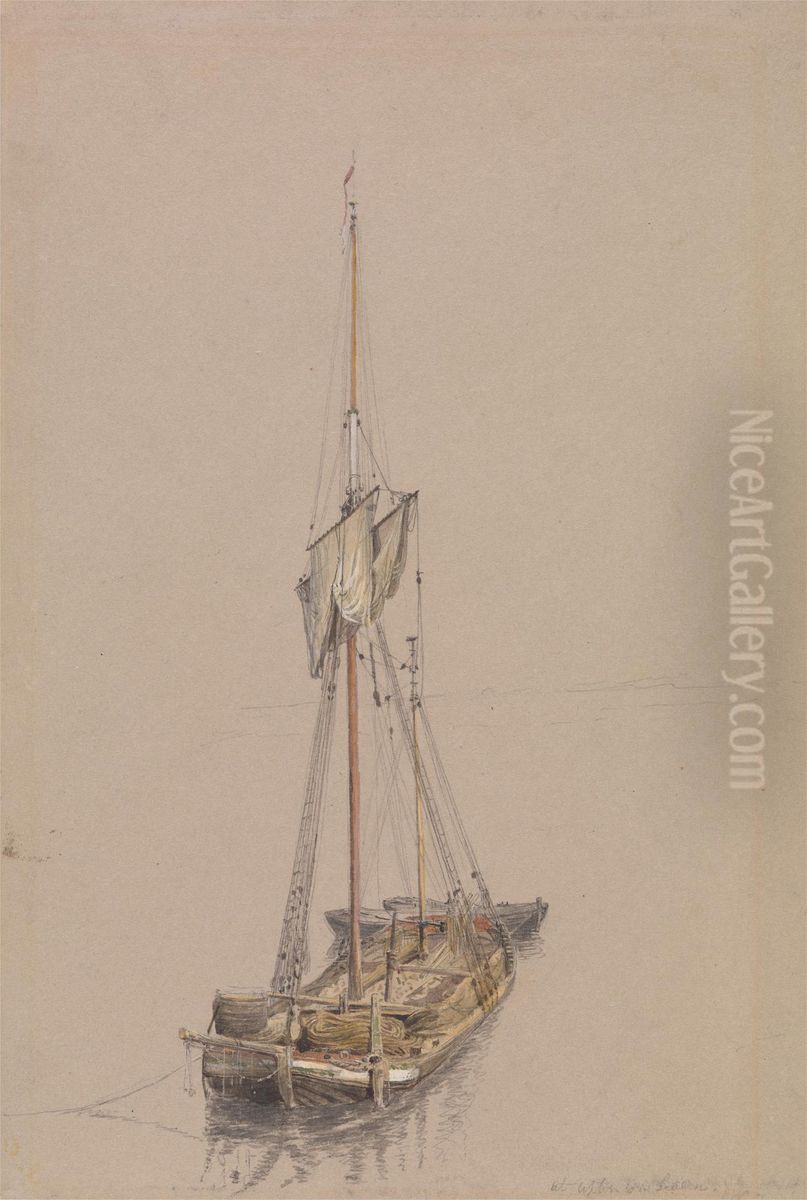 Upton-on-Severn Oil Painting by William Turner