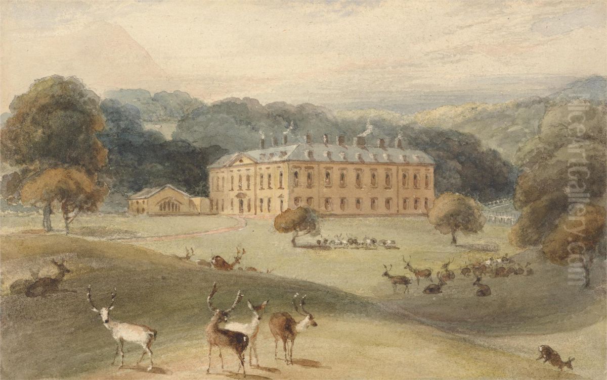 Althorp House, Northamptonshire Oil Painting by William Daniell RA