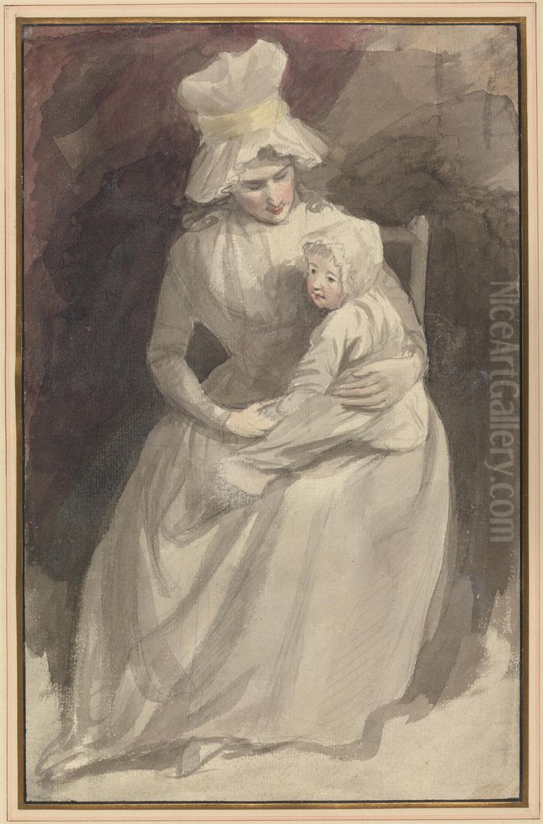 Mrs. Skinner and Child Oil Painting by John Hoppner