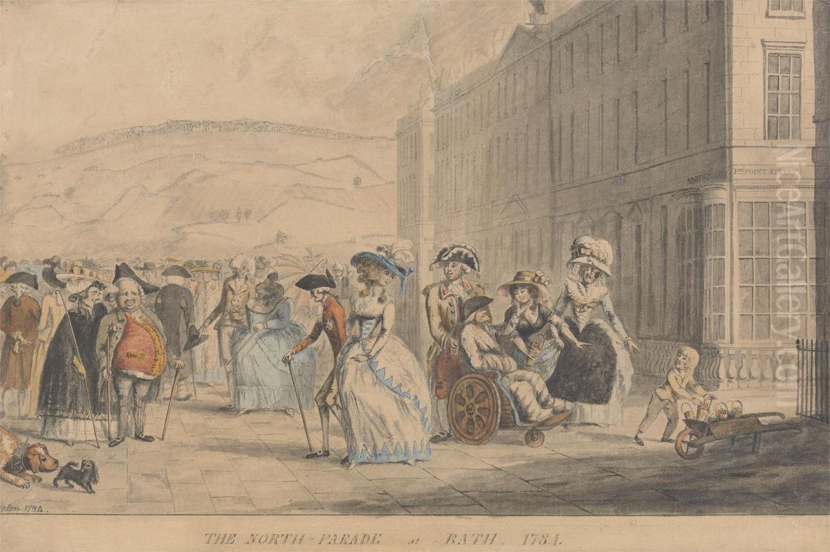 North Parade, Bath Oil Painting by Humphry Repton