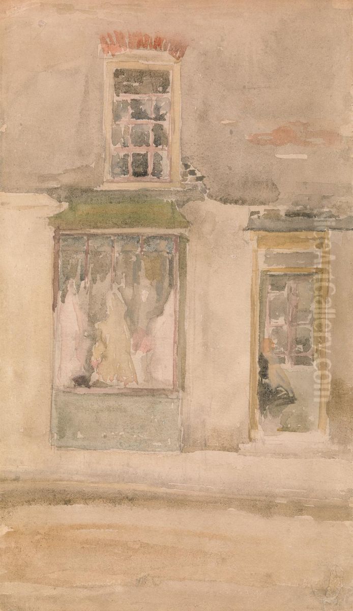 The Dressmaker's Shop Oil Painting by James McNeill Whistler