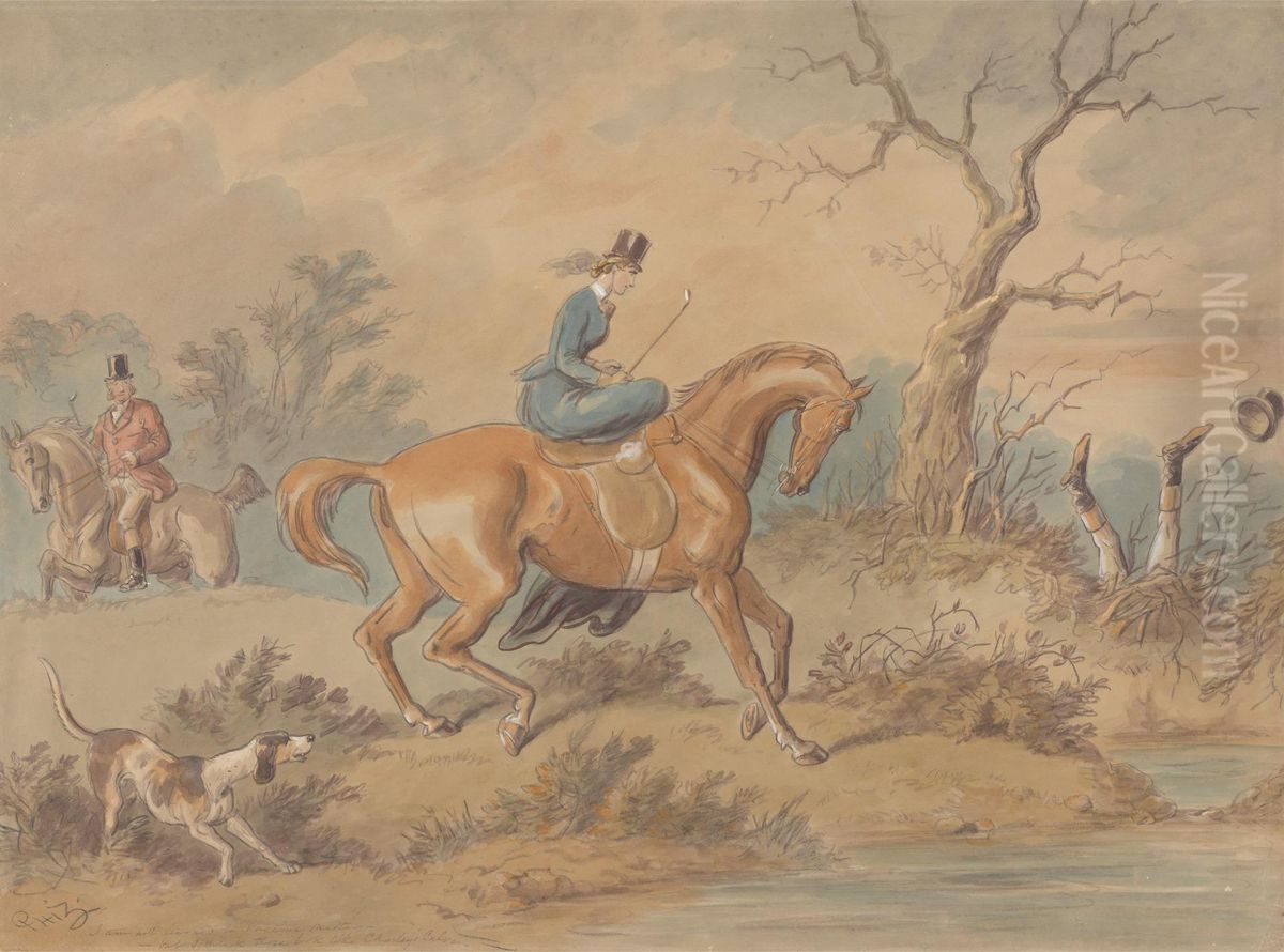 I am not learned in Vaccine Matters - but I think those look like Charley's Calves Oil Painting by Hablot Knight Browne