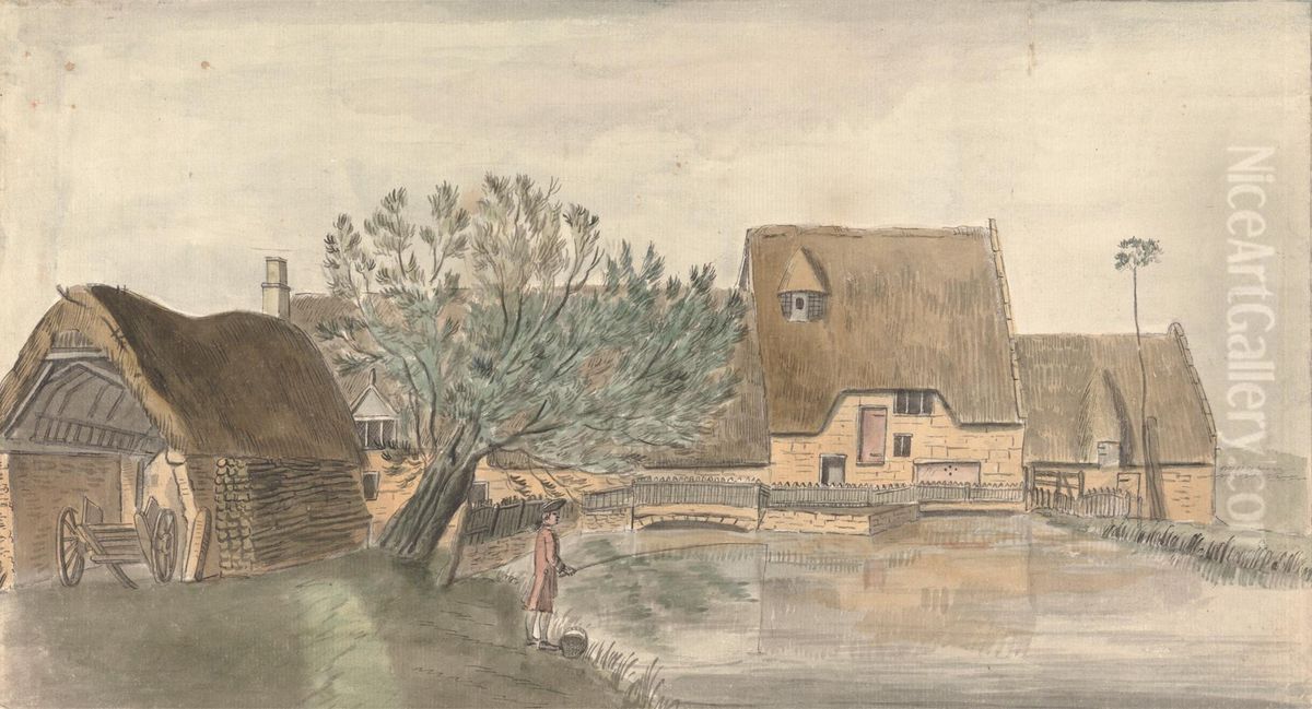 Nun Mill, Northamptonshire Oil Painting by Francis Grose