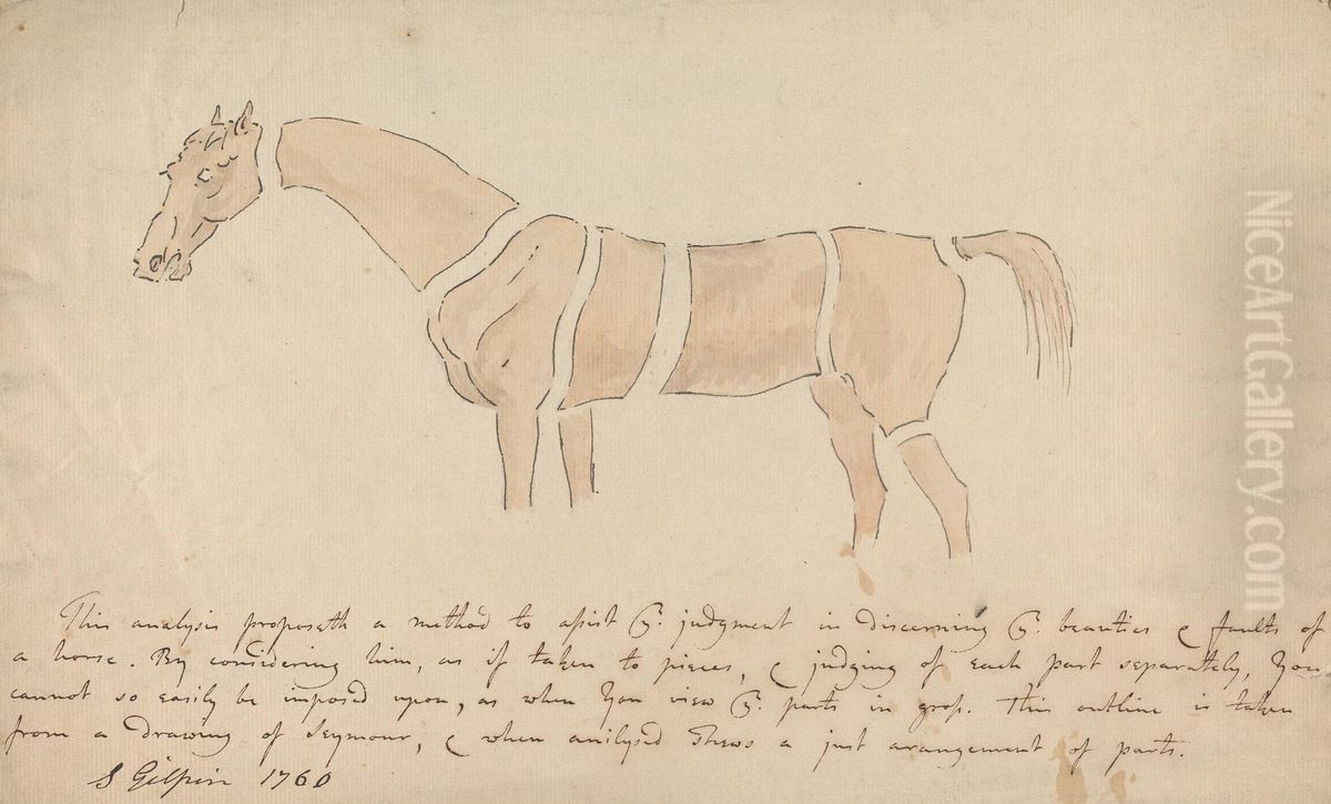 Parts of the Properly Proportioned Horse Oil Painting by Sawrey Gilpin