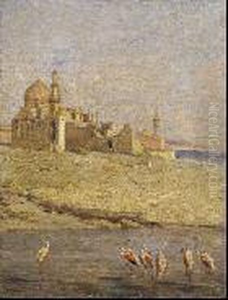 Paesaggio Medio Orientale Oil Painting by Edoardo Calandra