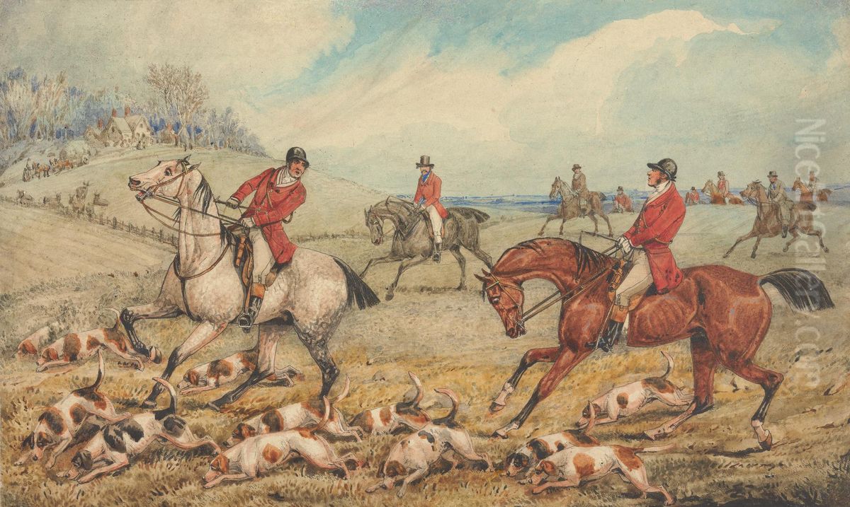 The Check: 'What the Devil Do You Do Here.' Oil Painting by Henry Thomas Alken