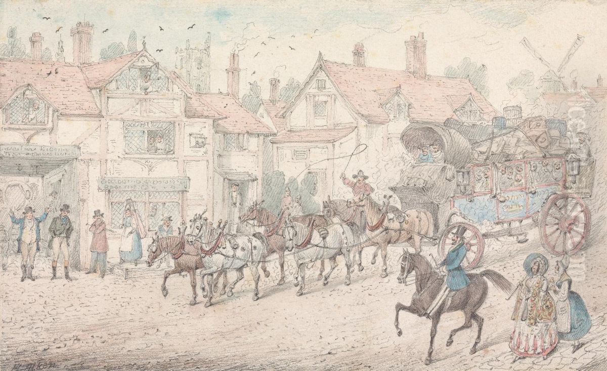 'Mr. Jorrocks's Surprize on Seeing the Paris Diligence, 