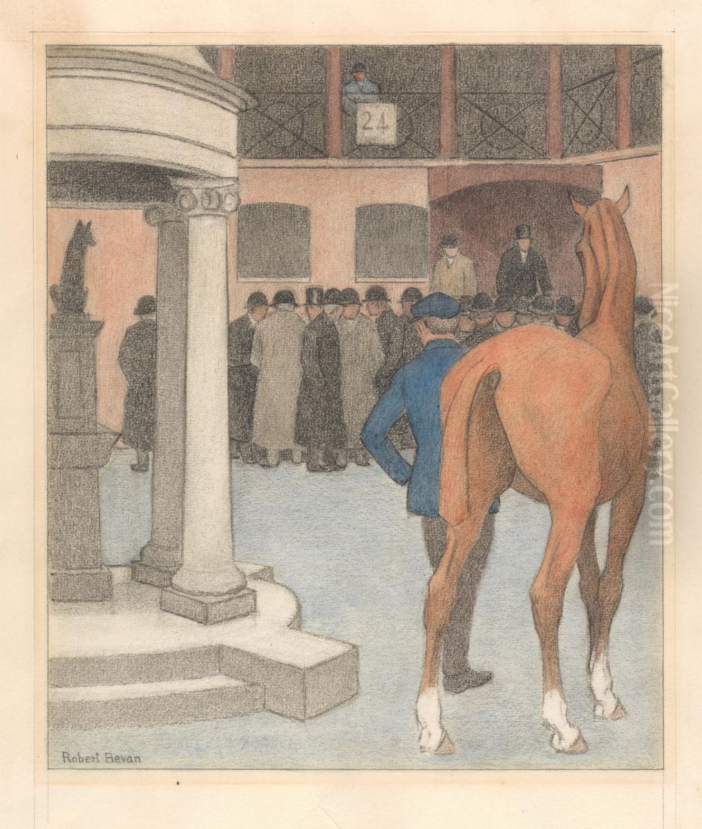 The Bayhorse, Tattersall's Oil Painting by Robert Bevan