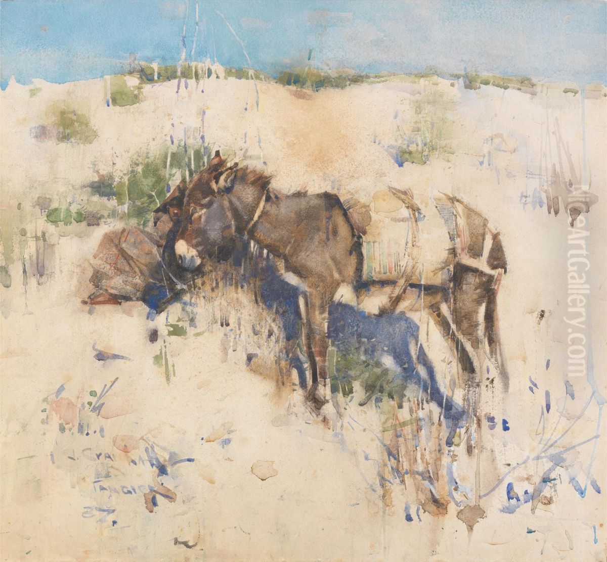 Tangier Oil Painting by Joseph Crawhall