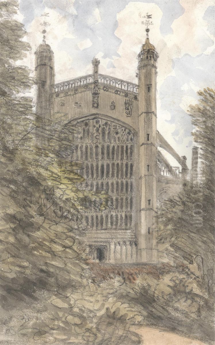 St. George's Chapel, Windsor, West End, July 19, 1832, 10 am Oil Painting by William Crotch