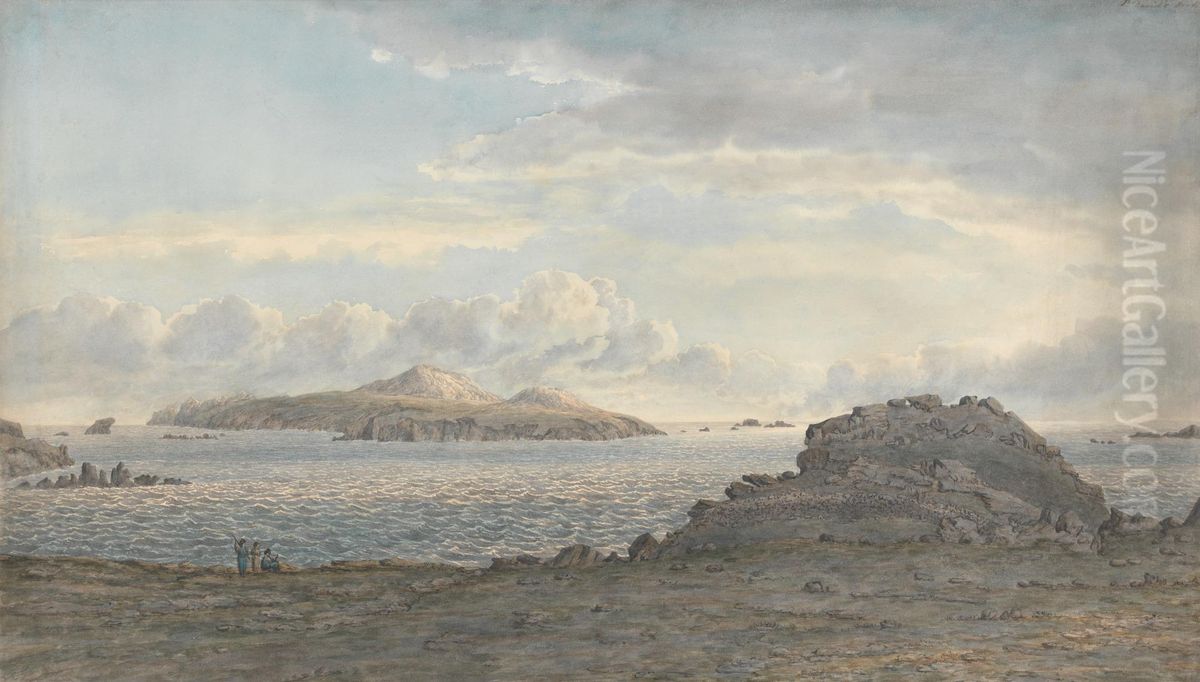St. Davids Head, Pembrokeshire Oil Painting by John Glover